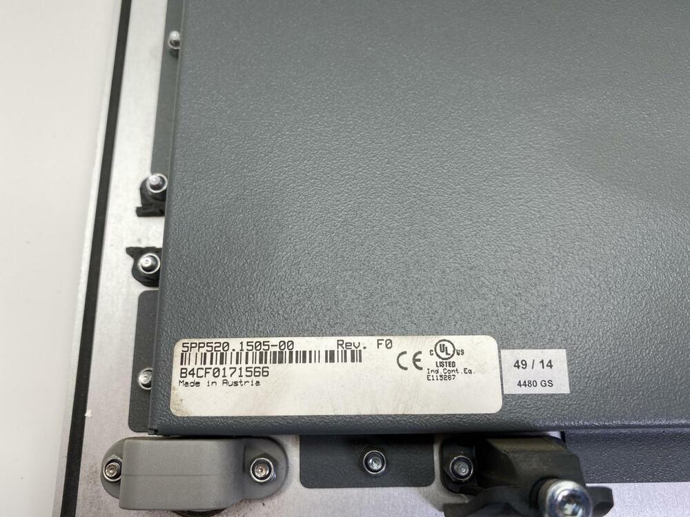 B&R Power Panel 5PP520.1505-00 Operator Panel Module 520 Revision F0 15 " Xga