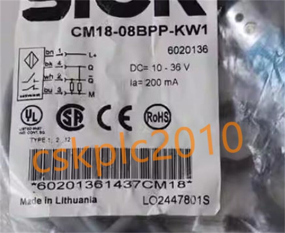 1 PCS NEW IN BOX SICK Proximity Switch CM18-08BPP-KW1