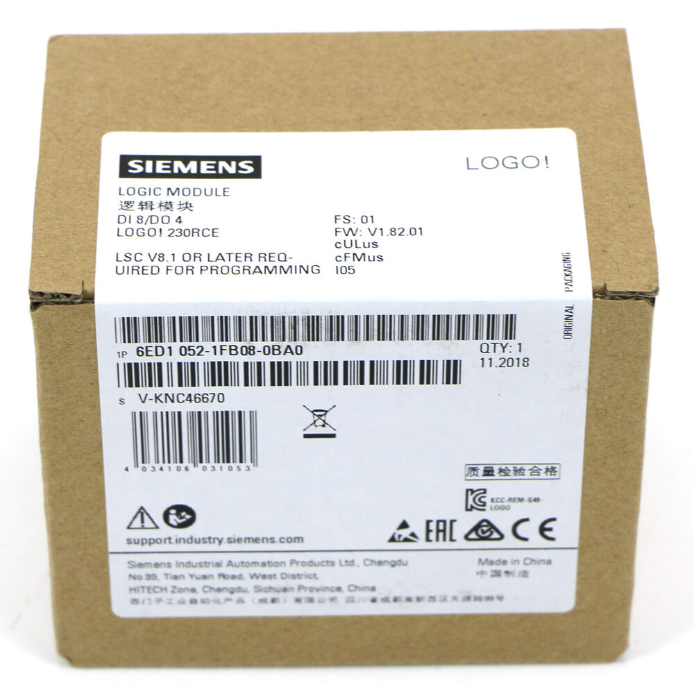 New Genuine Siemens 6ED1 6ED1052-1FB08-0BA0 replace DHL / UPS / FedEx