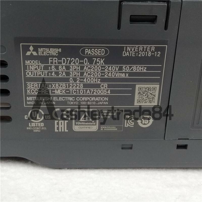 New One Mitsubishi FR-D720-0.75K Inverter 0.75KW 220V UPS / DHL / FedEx