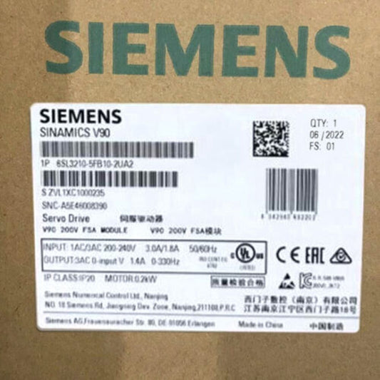 New In Box Siemens 6SL3210-5FB10-2UA2 DHL / UPS / FedEx