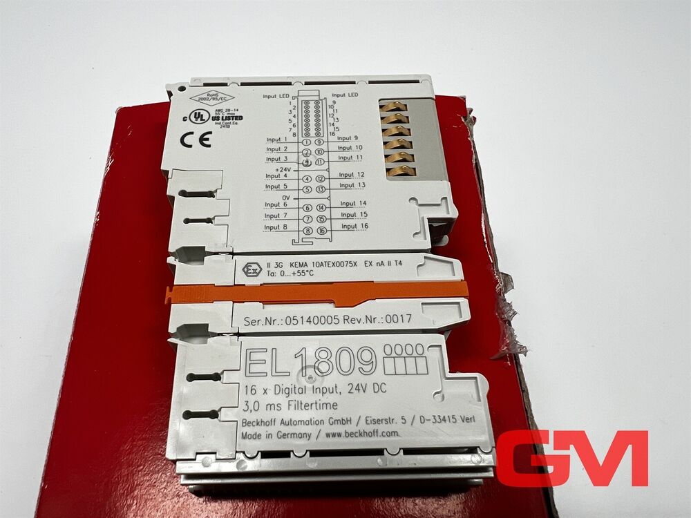 Beckhoff Digital Input Terminal EL1809 Ethercat - Terminal