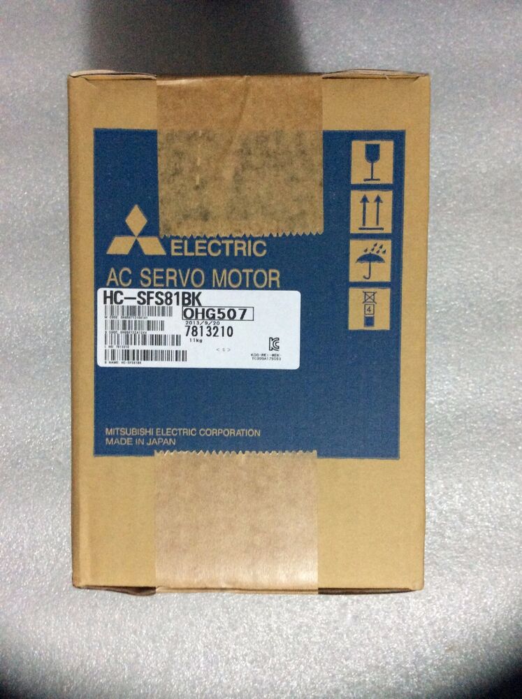 1PC MITSUBISHI AC SERVO MOTOR HC-SFS81BK HCSFS81BK NEW FREE EXPEDITED SHIPPING DHL / UPS / FedEX