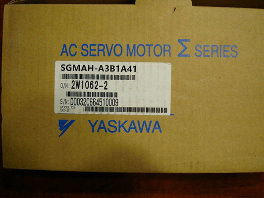 1PC New Yaskawa SGMAH-A3B1A41 Servo Motor Expedited Shipping SGMAHA3B1A41