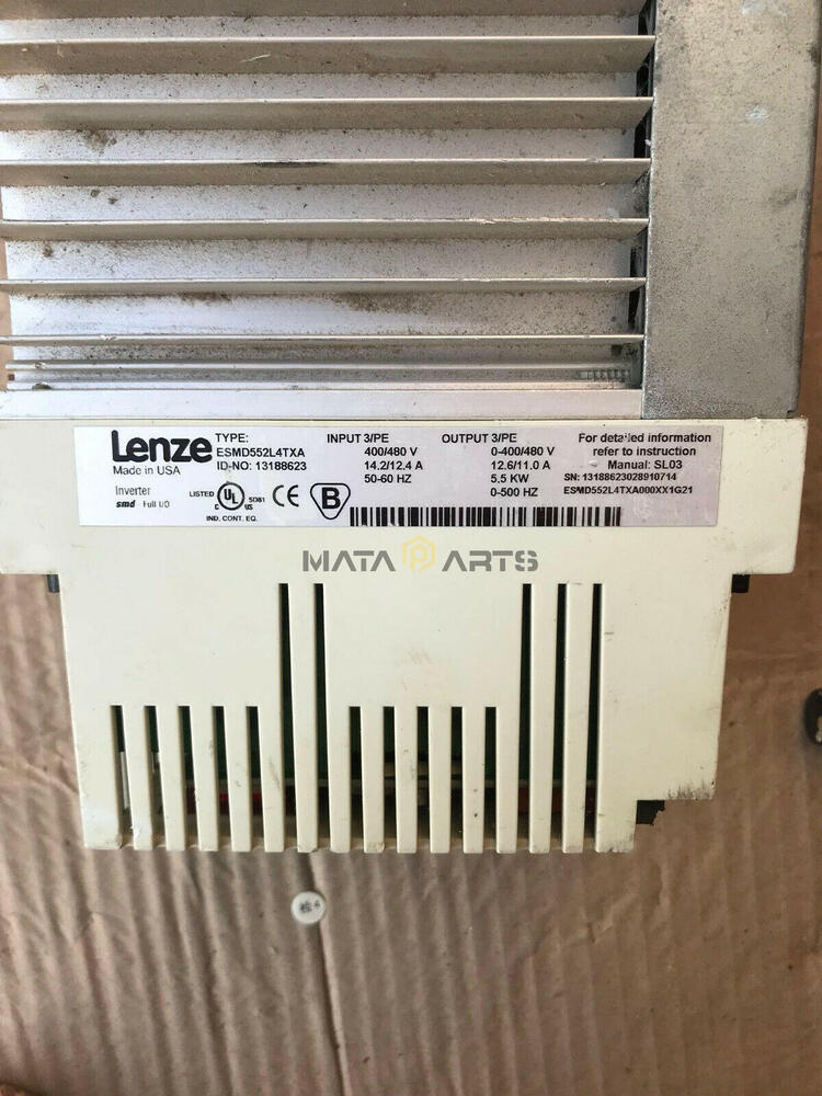 ONE Used LENZE inverter ESMD552L4TXA 5.5KW 380V