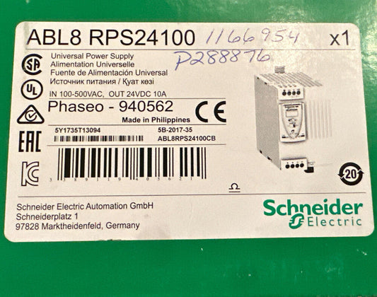 1PC New Schneider ABL8RPS24100 Universal Power Supply Expedited Shipping DHL / UPS / FedEX