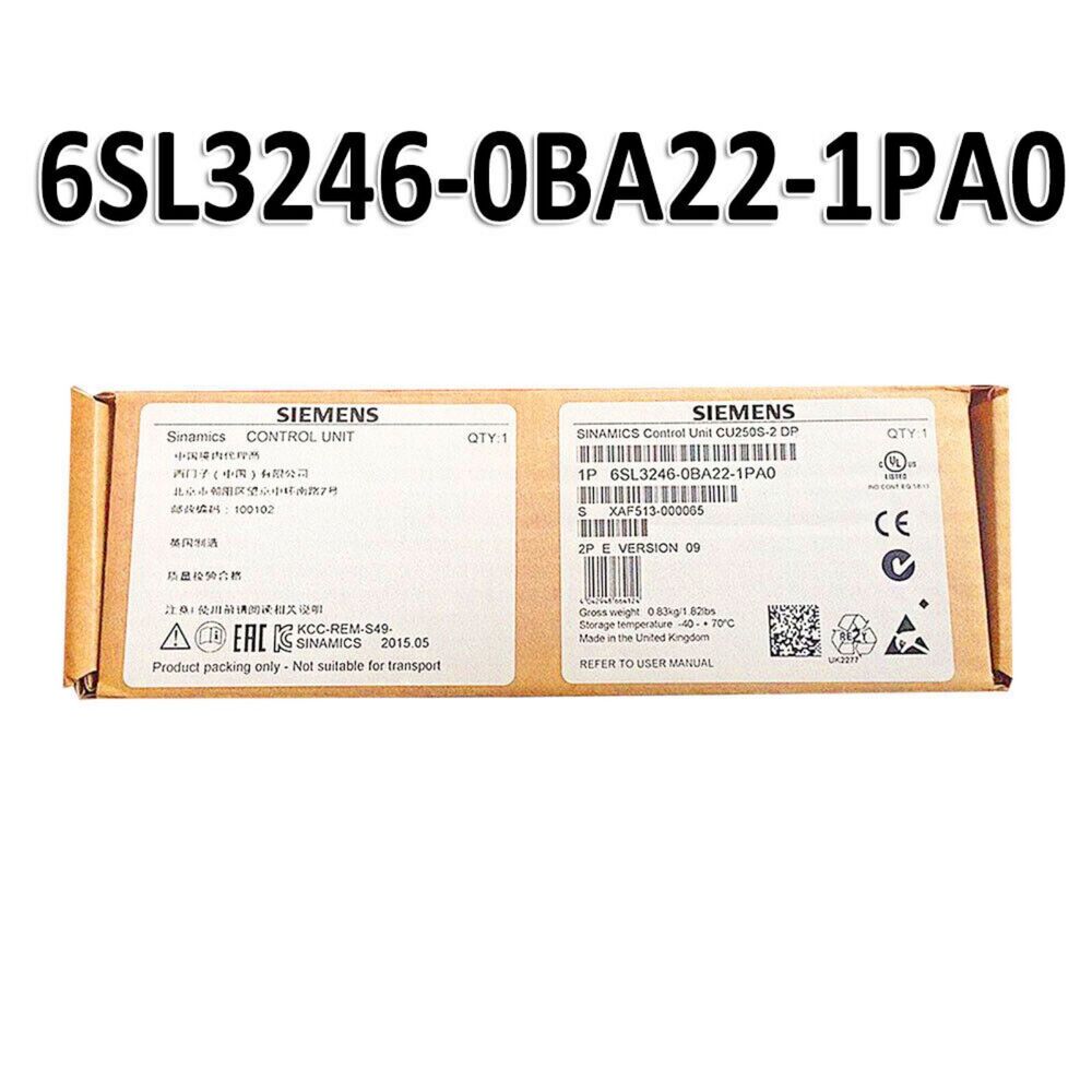 New Siemens 6SL3246-0BA22-1PA0 G120 CONTROL UNIT CU250S-2 DP 6SL3 246-0BA22-1PA0
