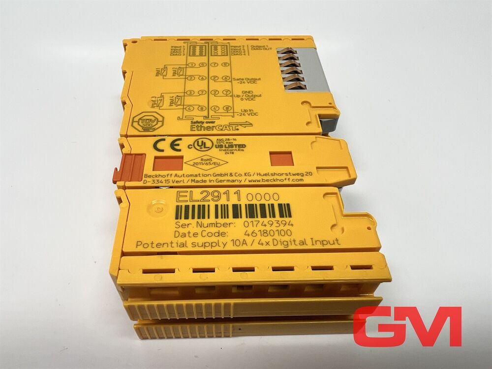 Beckhoff 4-channel digital input EL2911 + 1 channel digital output EL2911 0000