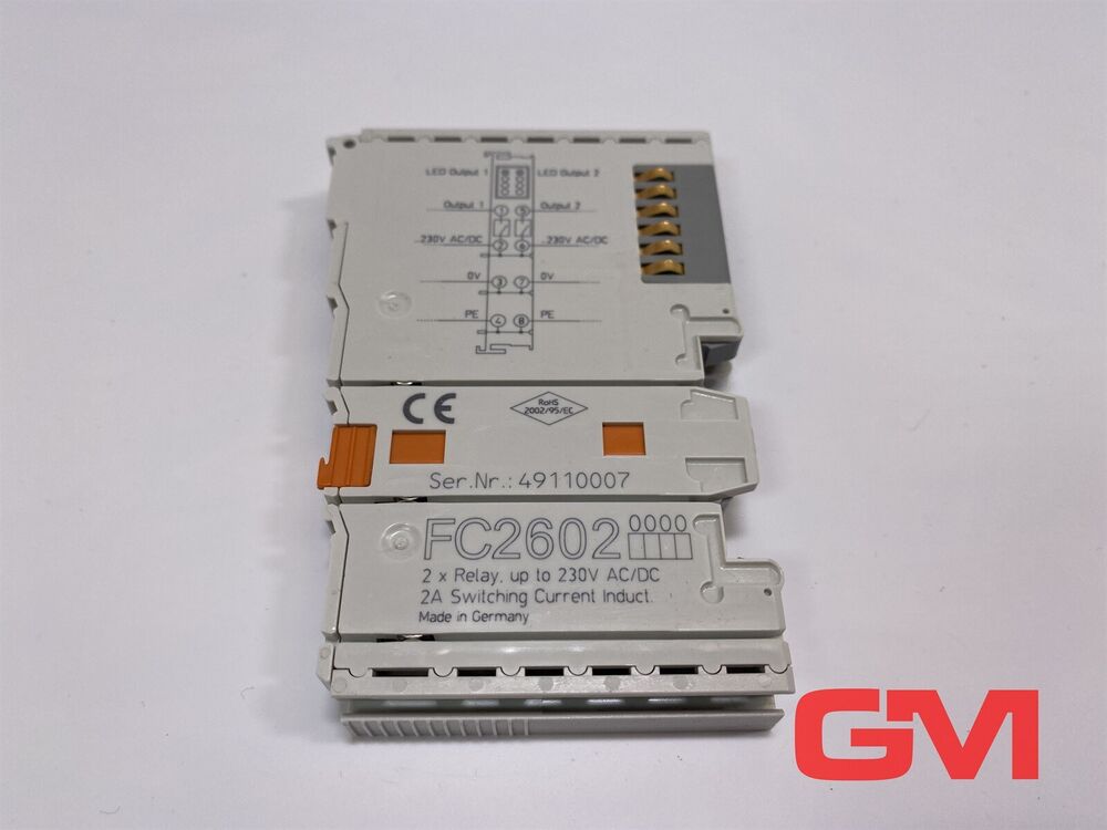 Imtech By Beckhoff 2 X Relay up To 230V AC/Dc FC2602 2A Switching Current