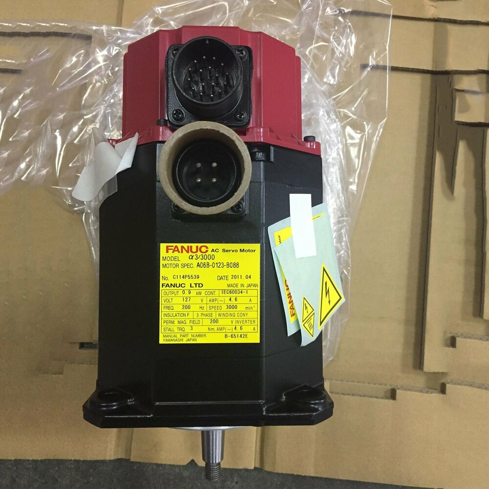 FANUC A06B-0123-B088 Servo Motor A06B0123B088 New Expendited Shipping DHL / UPS / FedEx