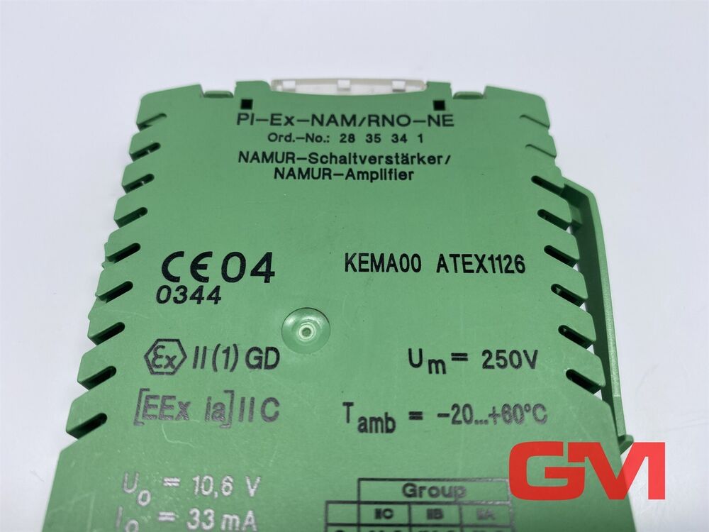 Phoenix Contact Signaltrenner 2835341 Signal Isolator Pi-ex-nam/Rno-ne Namur