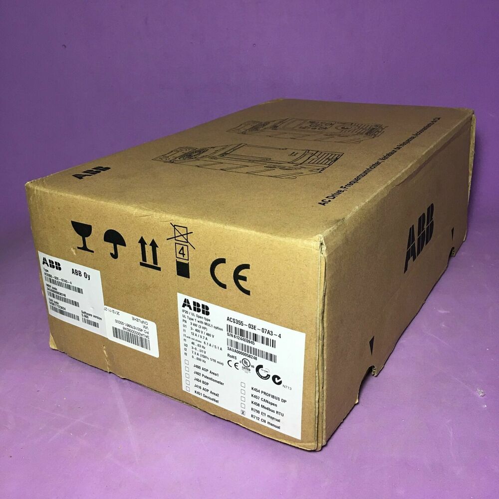 New 1PC ABB ACS355-03E-07A3-4 AC380V~480V 3Kw Expedited Shipping
