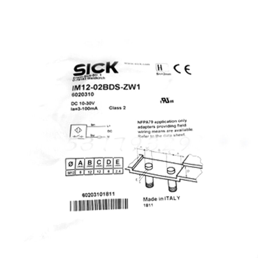 1PC New Sick IM12-02BDS-ZW1 Proximity Switch IM1202BDSZW1 DHL / UPS / FedEx