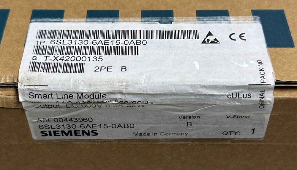 NEW Siemens Sinamics - Smart Line Modul 6SL3130-6AE15-0AB0-