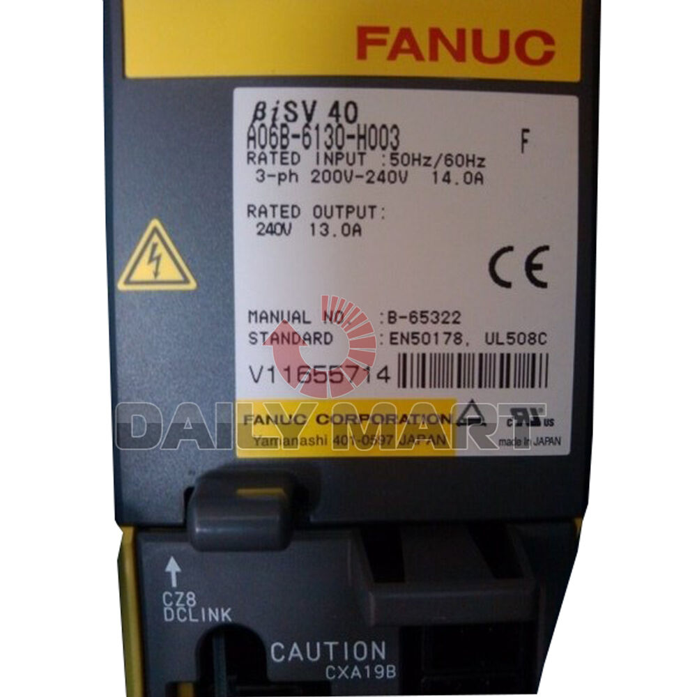 New Fanuc A06B-6130-H003 Servo Amplifier Module Unit Input 200~240VAC 14AMP 3PH