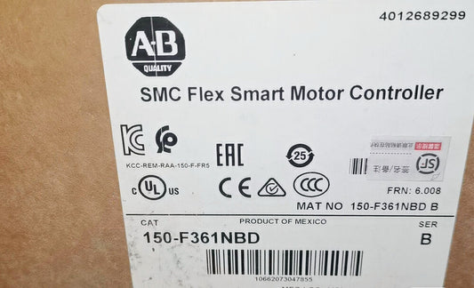 New Allen-Bradley 150-F361NBD Smart Motor Controller AB 150-F361NBD 150F361NBD DHL / UPS / FedEx
