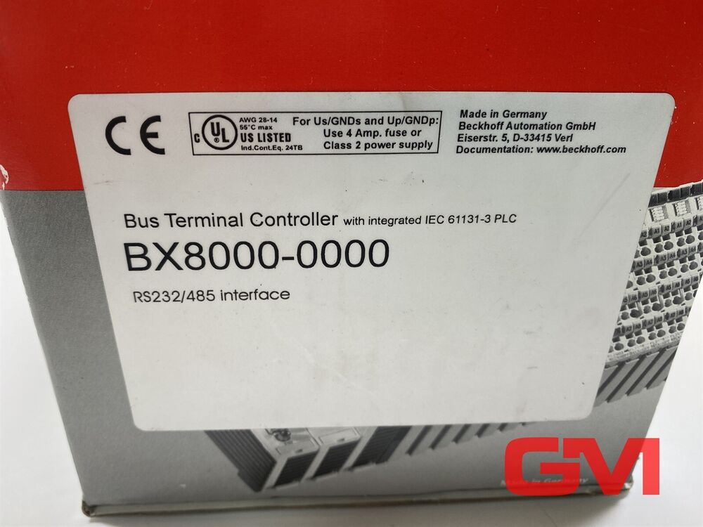 Beckhoff Bus Terminals Controller BX8000-0000 BX8000 Hw 4.4