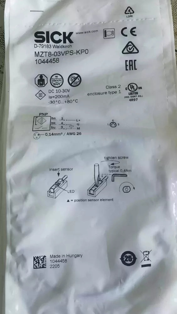 1PC New Sick MZT8-03VPS-KP0 Sensor Free Shipping DHL / UPS / FedEx