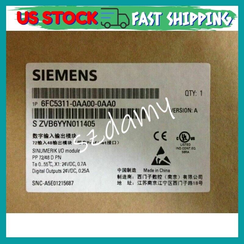 New Siemens 6FC5 311-0AA00-0AA0 SINUMERIK 6FC5311-0AA00-0AA0 Module In Box