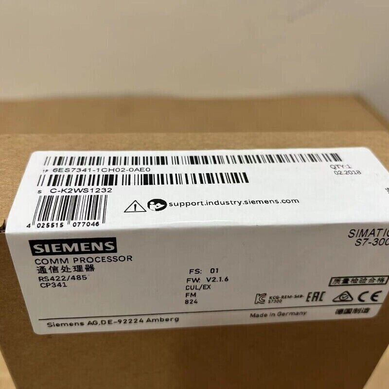 1PC New In Box Siemens 6ES7341-1CH02-0AE0 6ES7 341-1CH02-0AE0 input module