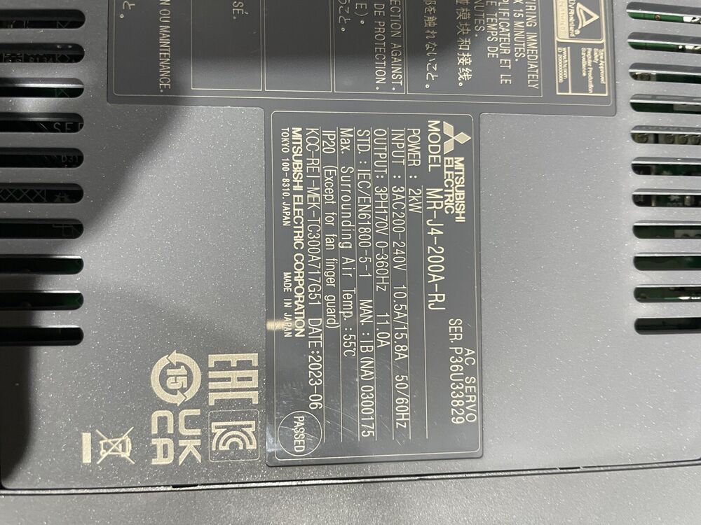 Mitsubishi Electric Servo Drive MR-J4-200A-RJ In stock Fast Shipping UPS / DHL / Fedex