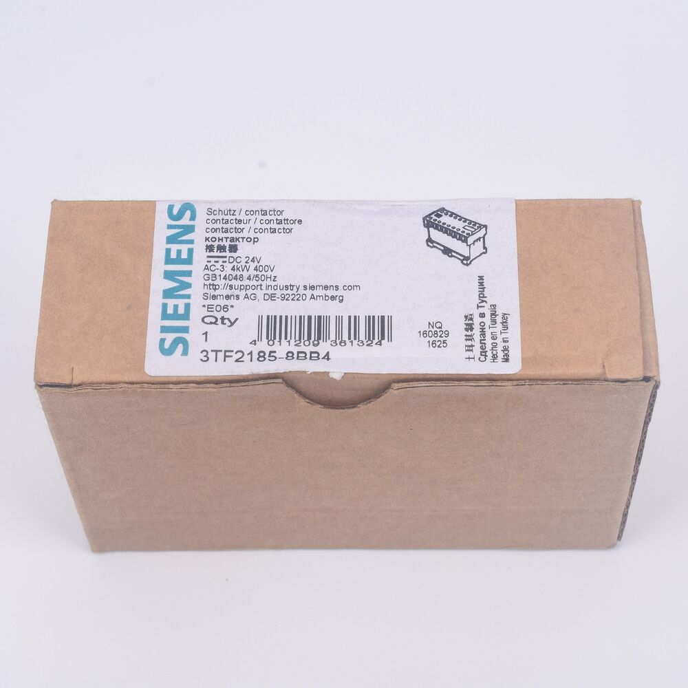 1PC Siemens 3TF2185-8BB4 Contactor 3TF21858BB4 New In Box Expedited Shipping DHL / UPS / FedEx