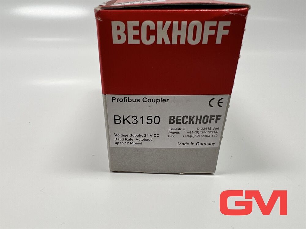 Beckhoff Control Unit BK3150 Bus Coupler Profibus Coupler Module