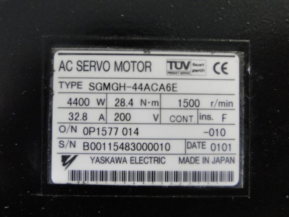 1PC New Yaskawa SGMGH-44ACA6E Servo Motor Expedited Shipping SGMGH44ACA6E