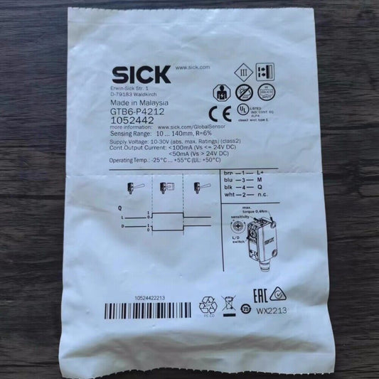 1PC New SICK GTB6-P4212 Photoelectric Sensor GTB6P4212 DHL / UPS / FedEx