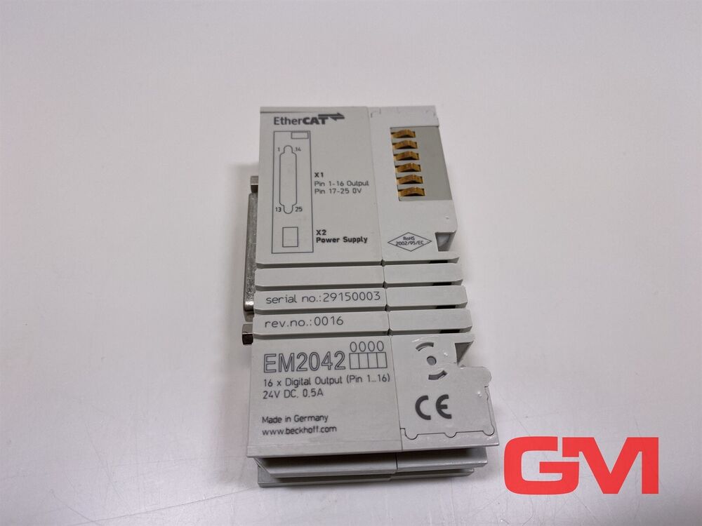 Beckhoff Ethercat - Terminal EM2042 16-Kanal-Digital-Ausgang D-Sub 24V Dc