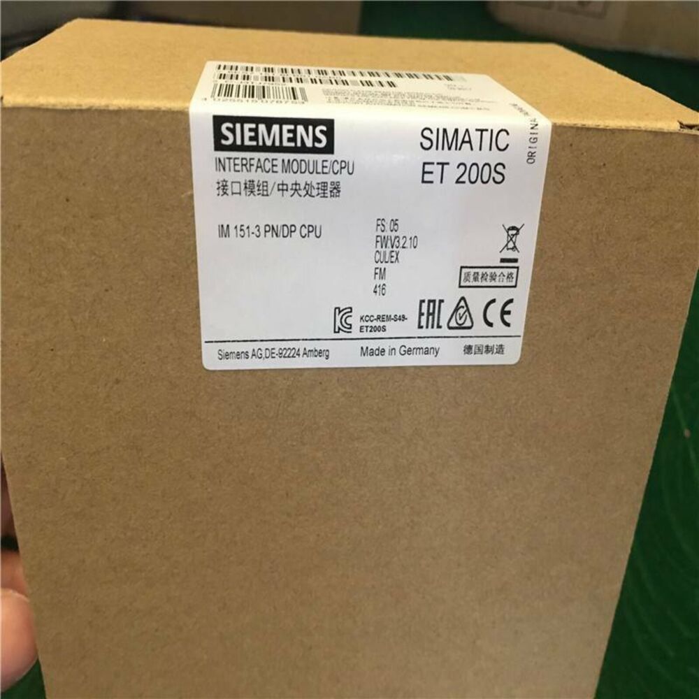 NewSiemens 6ES7 151-8FB01-0AB0 6ES7151-8FB01-0AB0 DP IM151-8F PN/DP CPU f ET200S