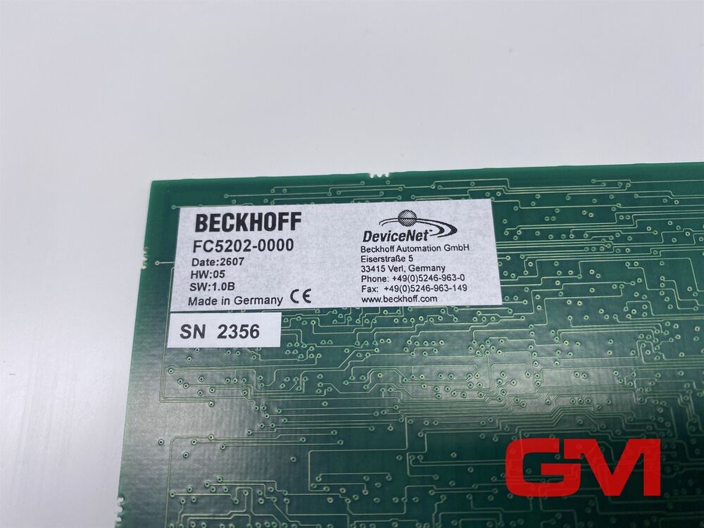 Beckhoff Einsteckkarte FC5202-0000 Devicenet Master PC Interface Card PCI Bus