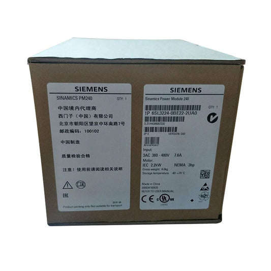 New Siemens 6SL3224-0BE22-2UA0 6SL3 224-0BE22-2UA0 G120 PM 240 Power Module