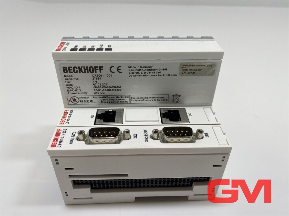 Beckhoff Control Unit CX9001-1001 Module Set CX9000-N030 CX9000-N000 Hw 4.6 Unit