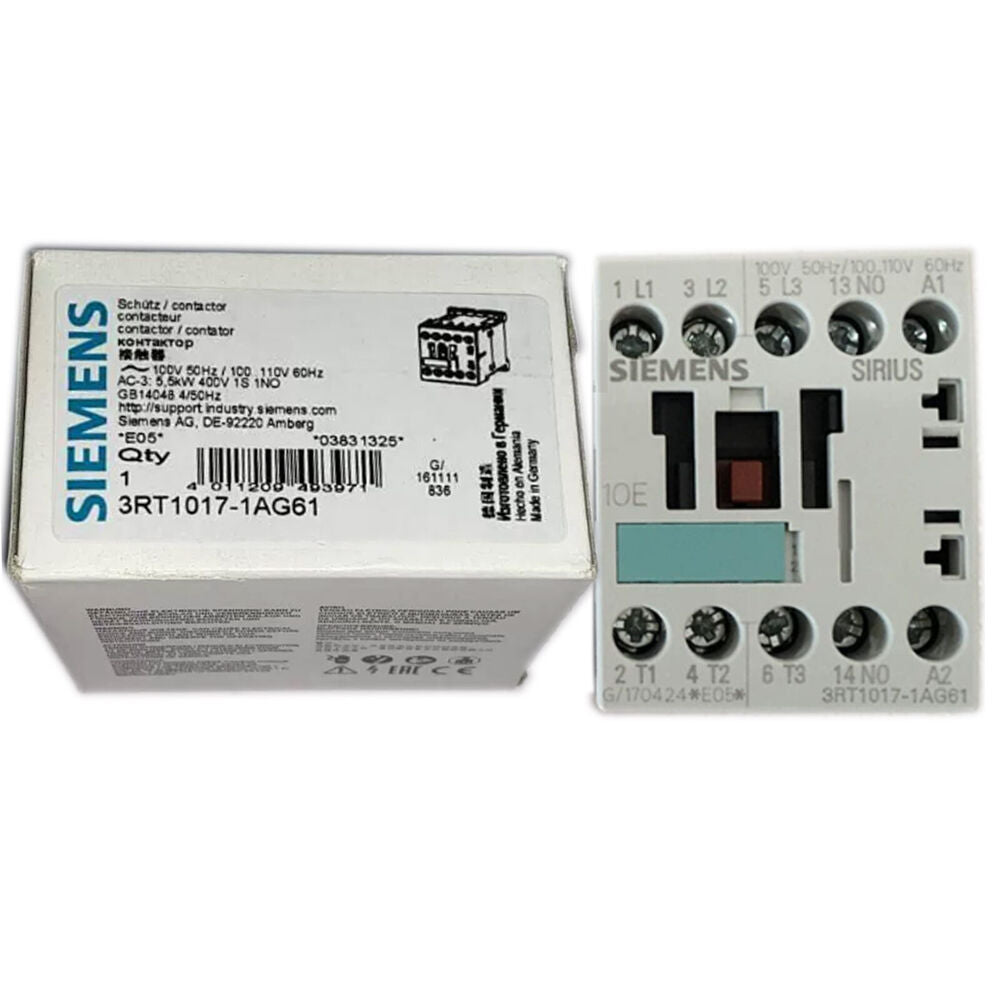 1PC NEW FOR Siemens 3RT1017-1AG61 AC110V contactor replacement DHL / UPS / FedEx