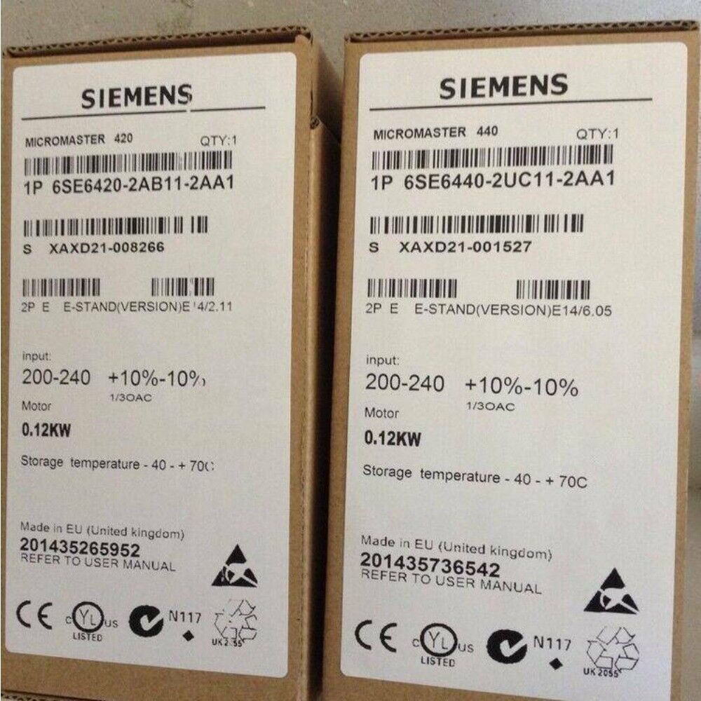 New Siemens MICROMASTER420 without filter 6SE6420-2UC11-2AA1 6SE6 420-2UC11-2AA1