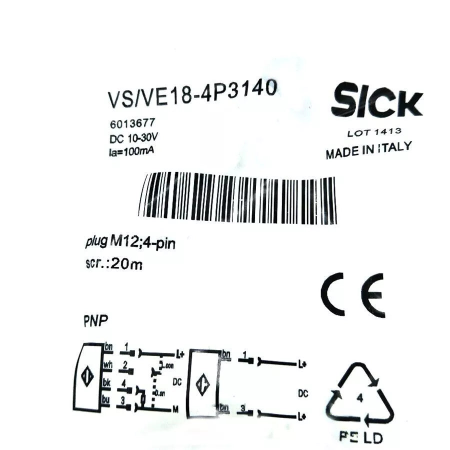1PC New Sick VS/VE18-4P3140 Sensor Free Shipping DHL / UPS / FedEx