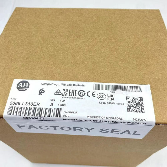 1PCS Allen-Bradley 5069-L310ER CompactLogix Controller DHL / UPS / FedEx
