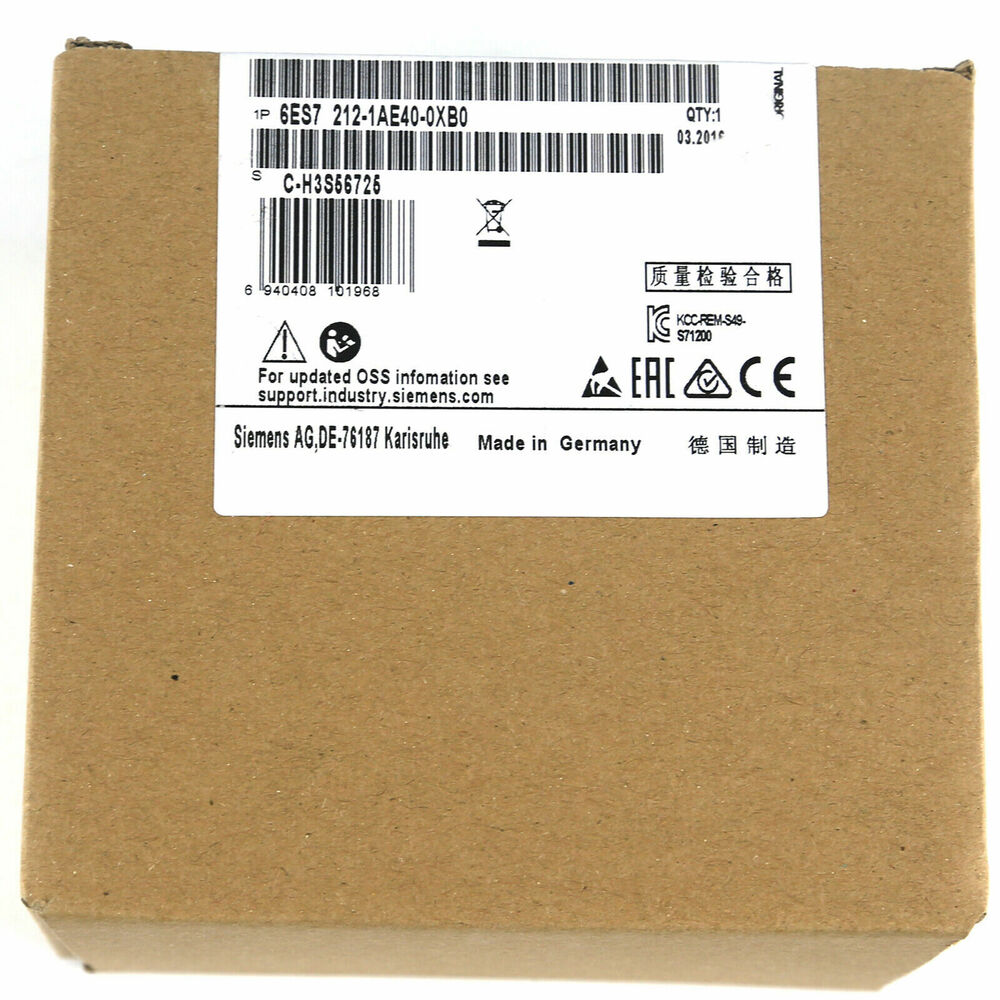 NEW SIEMENS 6ES7 212-1AE40-0XB0 6ES7212-1AE40-0XB0 PLC Module DHL / UPS / FedEx