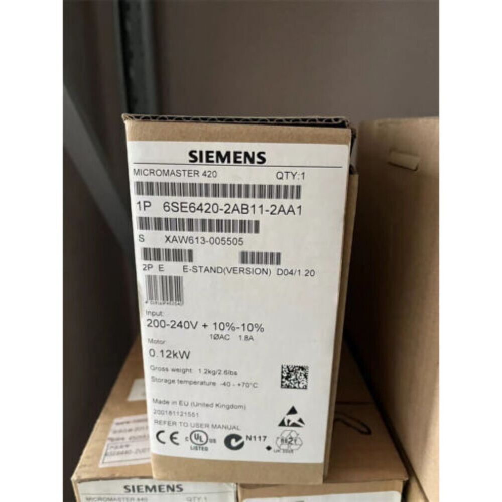New Siemens MICROMASTER420 without filter 6SE6420-2AB11-2AA1 6SE6 420-2AB11-2AA1