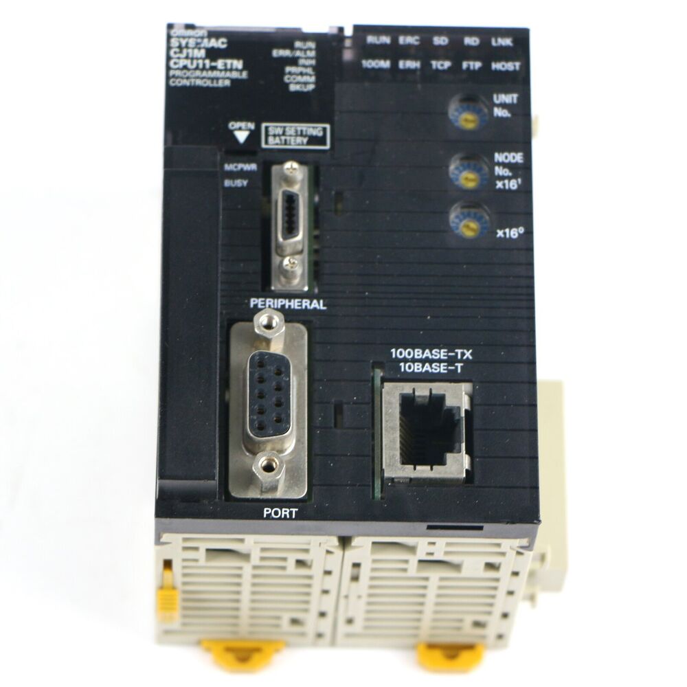 USED OMRON PLC programmable controller CPU module CJ1M-CPU11-ETN DHL / UPS / FedEx