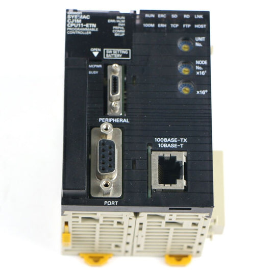 USED OMRON PLC programmable controller CPU module CJ1M-CPU11-ETN DHL / UPS / FedEx