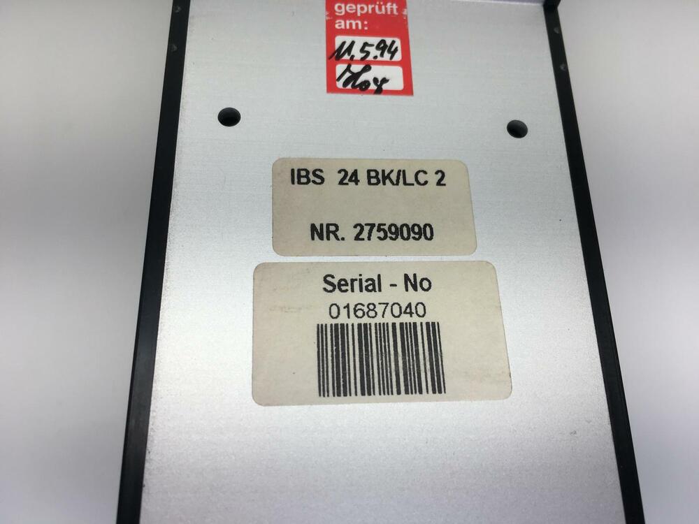 Phoenix Contact INTERBUS-S IBS 24 BK/LC 2 Bus Terminal 2759090 Version B 24V Dc