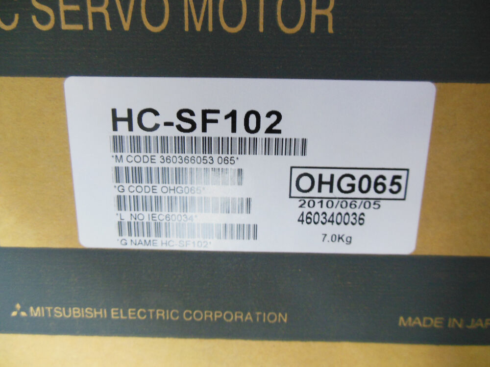 1PC MITSUBISHI HC-SF102 SERVO MOTOR HC-SF102 New In Box Expedited Shipping DHL / UPS / FedEX