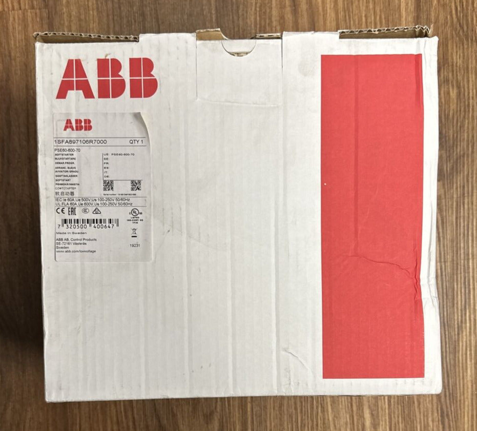 ABB 1SFA897106R7000 PSE60-600-70 SOFT STARTER 60A 101-250VAC **NEW IN BOX**
