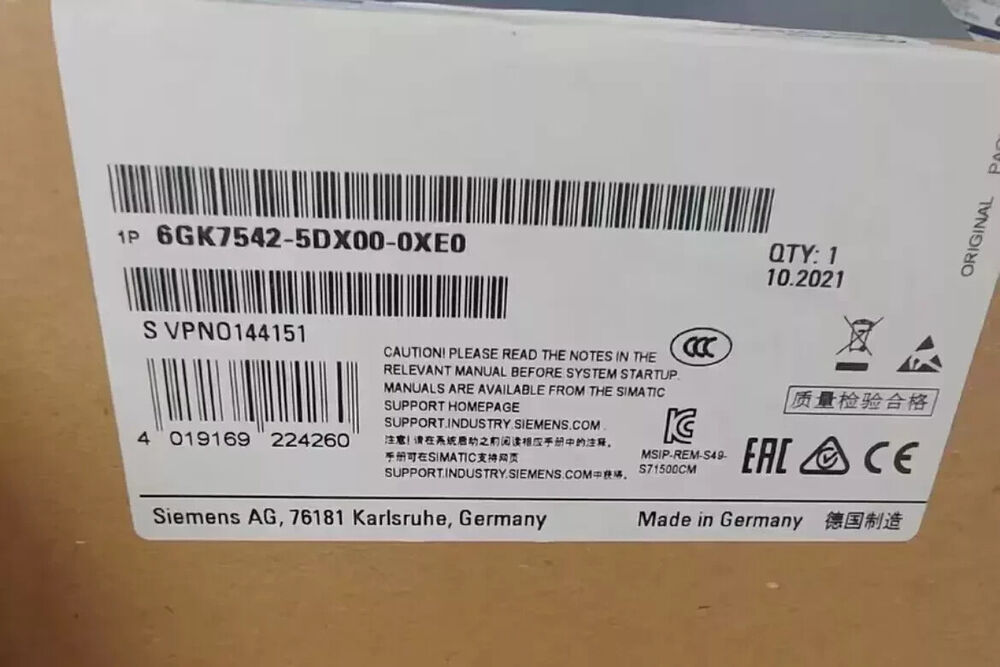 Brand New Sealed Siemens 6GK7542-5DX00-0XE0 6GK75425DX000XE0 free Ship Fedex / DHL