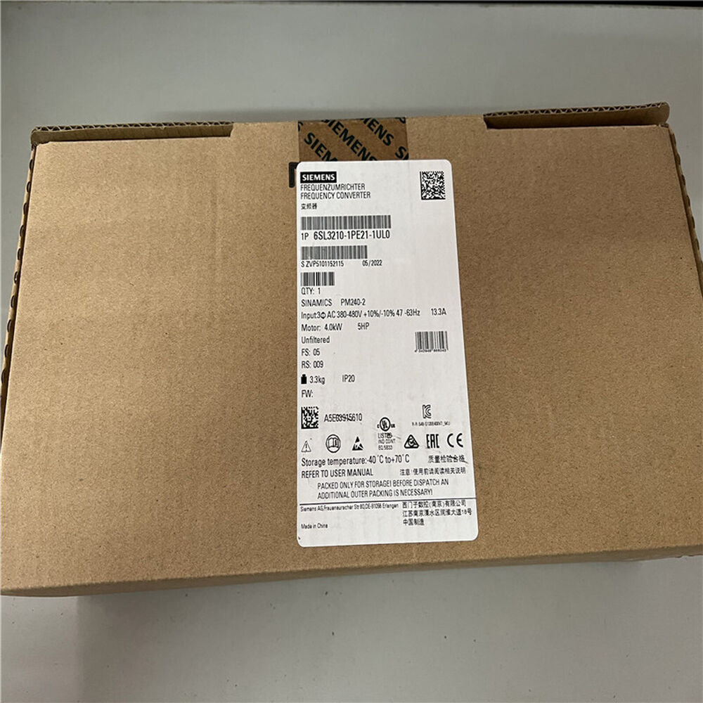 New Siemens 6SL3210-1PE21-1UL0 6SL32101PE211UL0 SINAMICS PM240-2 Unfiltered