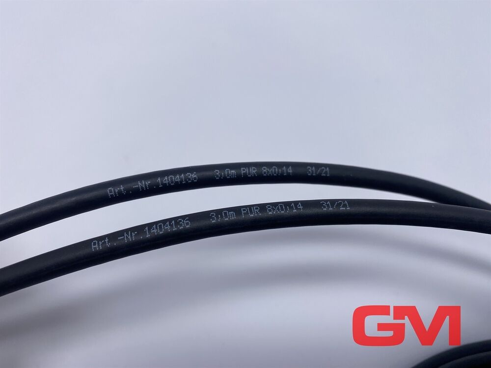 Ve 2x Phoenix Connection Cable SAC-8P-M 8MS/3,0 -pur / M 8FS Sh Cable 1404136