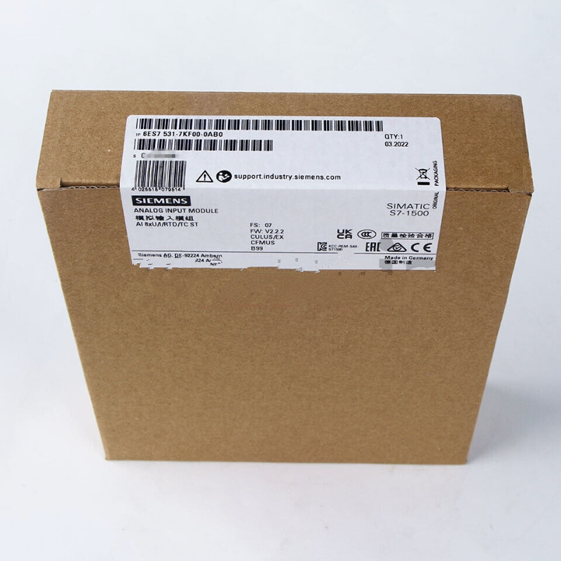 New Siemens 6ES7531-7KF00-0AB0 6ES7 531-7KF00-0AB0 S7-1500 analog input module