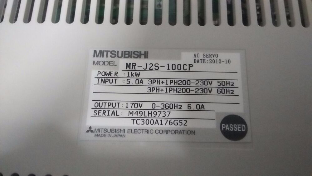 NEW MITSUBISHI AC SERVO DRIVER MR-J2S-100CP MRJ2S100CP FREE EXPEDITED SHIPPING DHL / UPS / FedEX